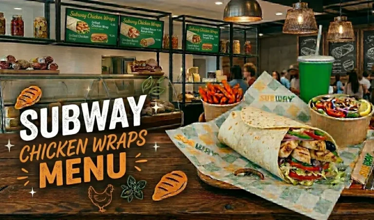subway chicken wraps menu