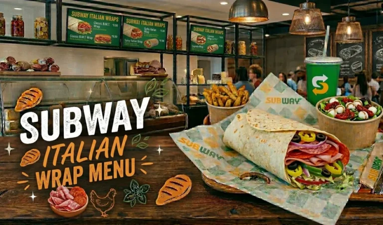 subway italian wrap menu