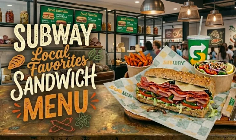 subway local favorites sandwich menu