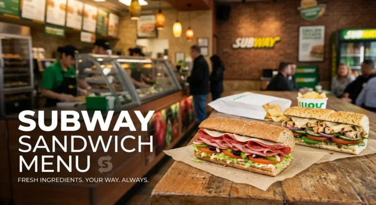 subway sandwich menu