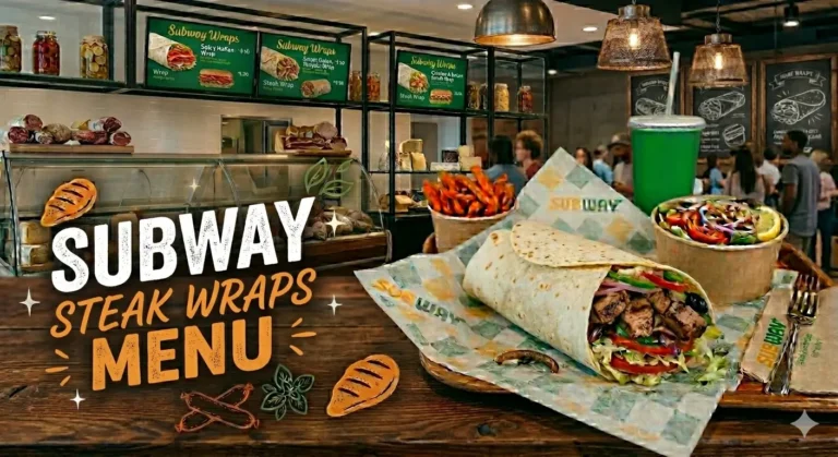 subway steak wraps menu