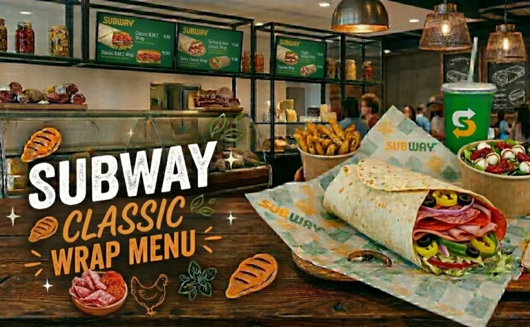 subway classic wrap menu with price